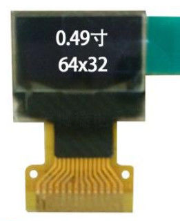 0.49Inch White PM OLED Module FPC Pins with Resolution 64*32Dots IPS Viewing Angle