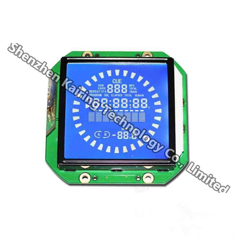 KDF5214 FSTN Glass Panel with White Backlight STN Negative Transmissive Blue Mode Wide Temperature